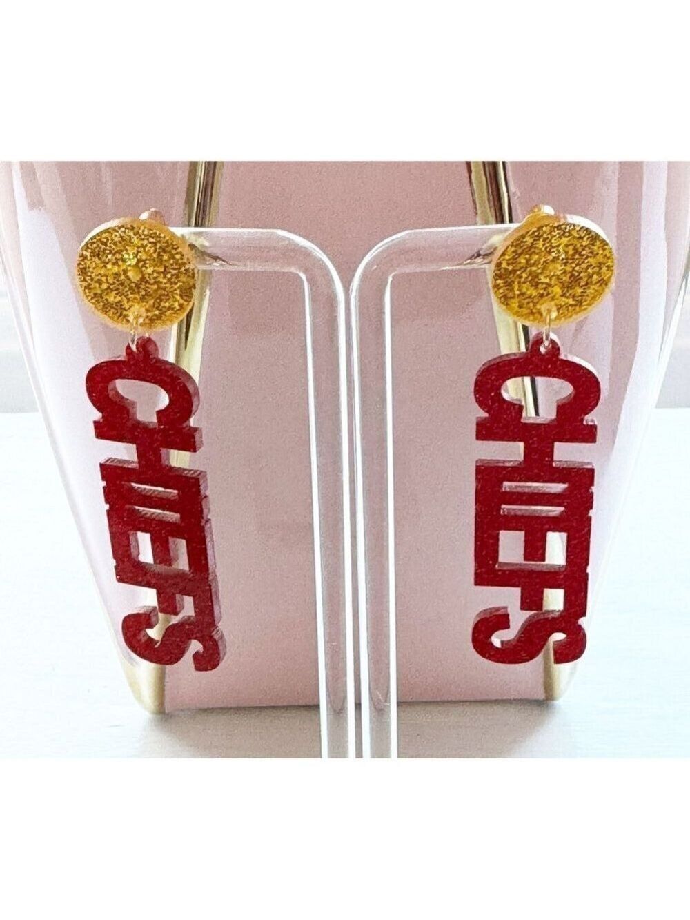 Kansas City Chiefs Acrylic Earrings